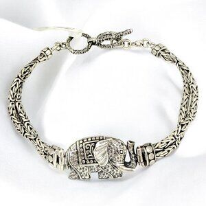 Bali Sterling Silver Elephant Legacy Bracelet - NWT